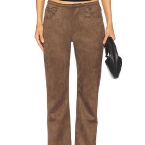 Lioness Charasmatic Faux-suede Pants in Chocolate size S.  Great condition!